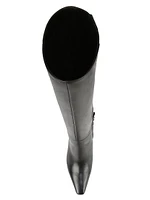 Sylvia 70MM Wide-Calf Leather Boots