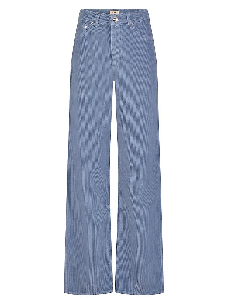 Gisele Wide Leg High Rise Corduroy Jeans