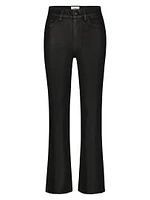 Bridget Bootcut High Rise Instasculpt Coated Crop Jeans