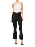 Bridget Bootcut High Rise Instasculpt Coated Crop Jeans