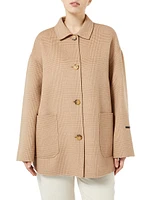 Nadia Glen Plaid Double-Faced Coat