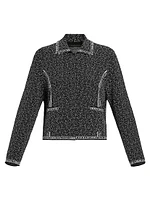 Fiordi Two-Tone Jacquard Cardigan