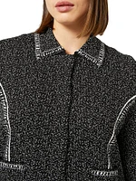 Fiordi Two-Tone Jacquard Cardigan