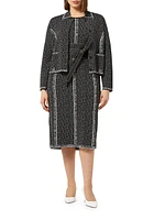 Fiordi Two-Tone Jacquard Cardigan