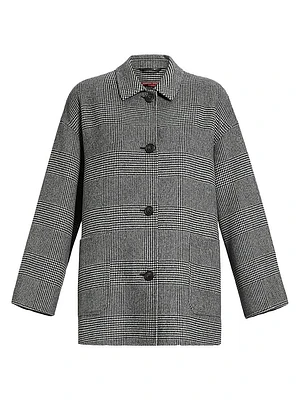 Nadia Glen Plaid Double-Faced Coat