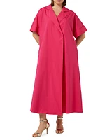 Ginosa Tie-Waist Shirtdress