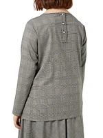 Uberta Glen Plaid Stretch Wool Shirt