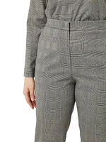 Edwige Stretch-Wool Plaid Pants