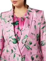 Onore Floral Silk Blazer