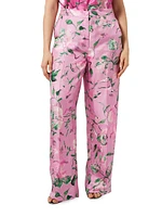 Maremma Floral Silk Trousers