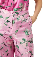 Maremma Floral Silk Trousers