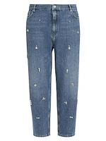 Uvina Embellished Boyfriend Jeans