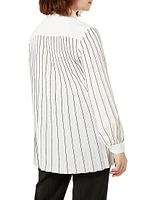 Ola Striped Crepe De Chine Shirt