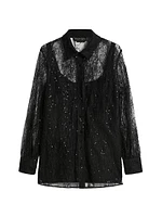 Ideo Embellished Lace Shirt