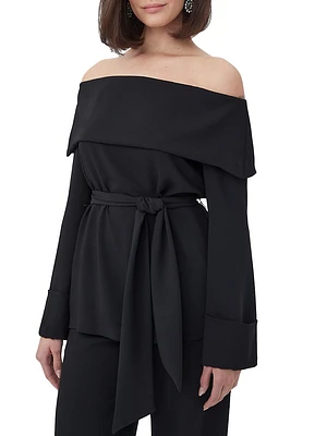 Lyndi Off-the-Shoulder Tie Top