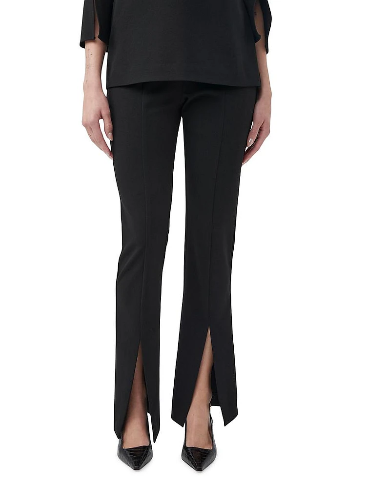 Carine Stretch-Crepe Boot-Cut Pants