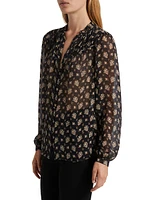 Monika Floral Silk Blouse