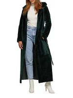 Select Shearling Lamb Coat with Hood