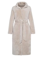 Select Shearling Lamb Coat with Belt