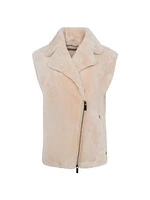 Select Shearling Lamb Zip Vest