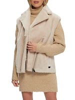 Select Shearling Lamb Zip Vest