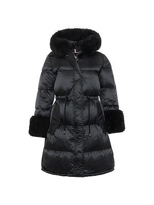 Apres-Ski Jacket with Detachable Toscana Shearling Lamb Hood Trim