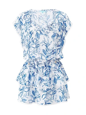 Keri Botanical Tiered Minidress