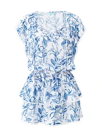 Keri Botanical Tiered Minidress