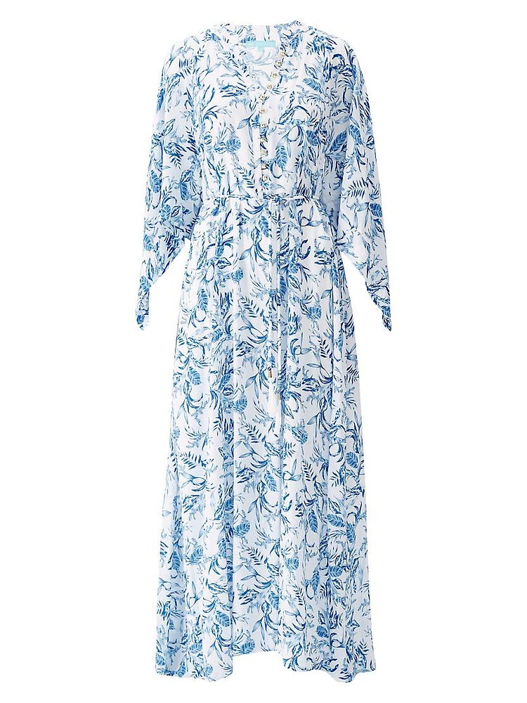 Edith Botanical Maxi Caftan
