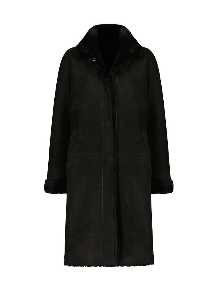 Reversible Select Shearling Lamb Short Coat