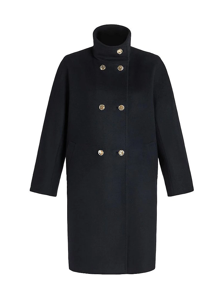 2A Uscita Baschi Wool Cocoon Coat