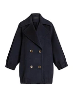 2A Uscita Negrar Wool Cocoon Coat