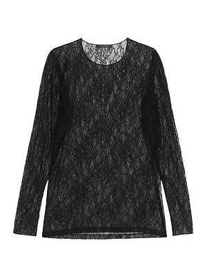 Uscita Tirana Lace Long-Sleeve Top