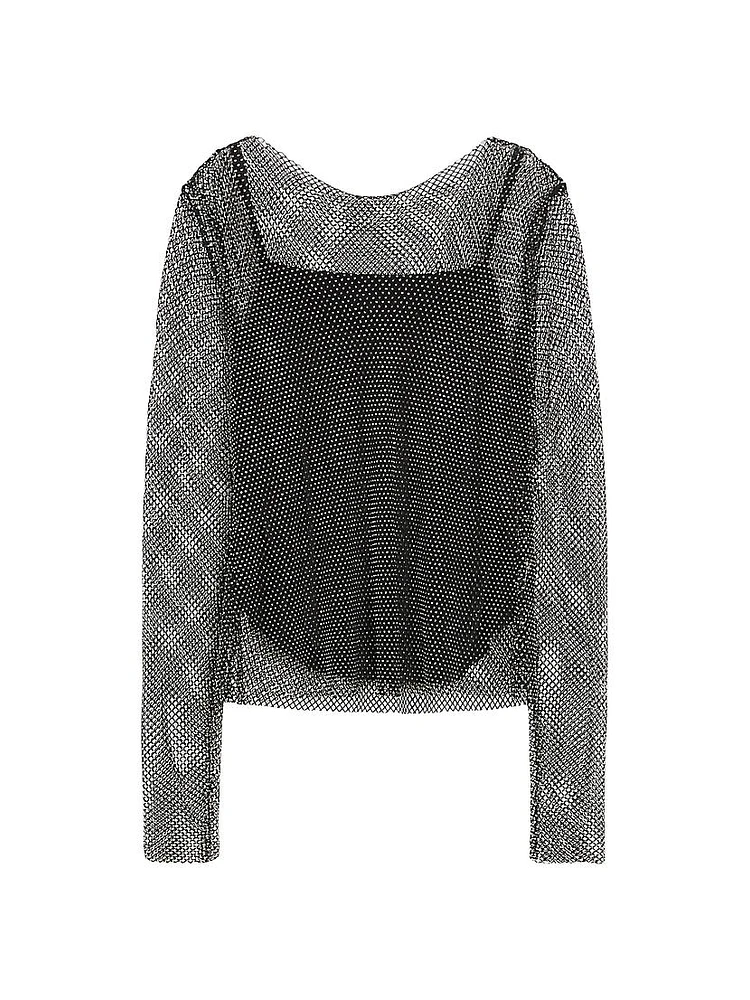 2A Uscita Agostin Mesh Top