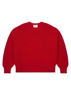 Cropped 4G Sweater Waffle Wool