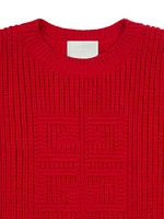 Cropped 4G Sweater Waffle Wool