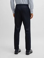 Slim Fit Trousers Stretch Flannel