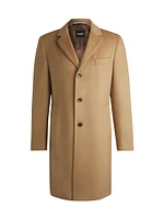 Slim Fit Coat Wool and Cashmere