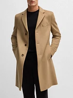 Slim Fit Coat Wool and Cashmere