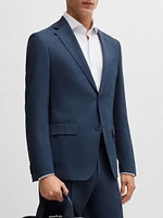 Slim Fit Suit Stretch Wool