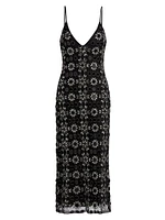 Lauriane Embellished Midi-Dress