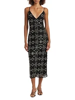 Lauriane Embellished Midi-Dress