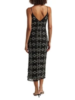 Lauriane Embellished Midi-Dress