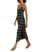 Lauriane Embellished Midi-Dress