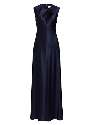 Emily Satin Sleeveless Maxi Dress