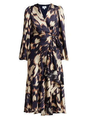 Blaire Tie-Waist Printed Dress