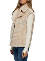 Select Shearling Lamb Zip Vest