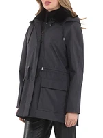 Parka with Detachable Hood