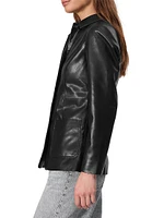 Drew Faux Leather Blazer