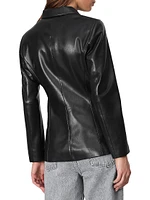 Drew Faux Leather Blazer